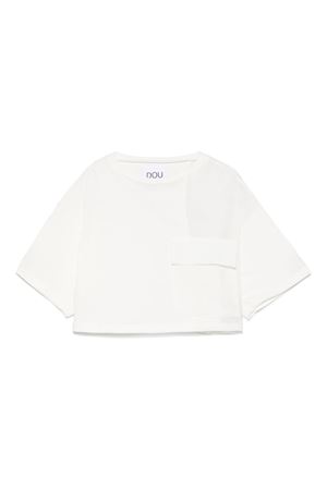 white cotton tshirt DOUUOD KIDS | DW8A51Z2868103